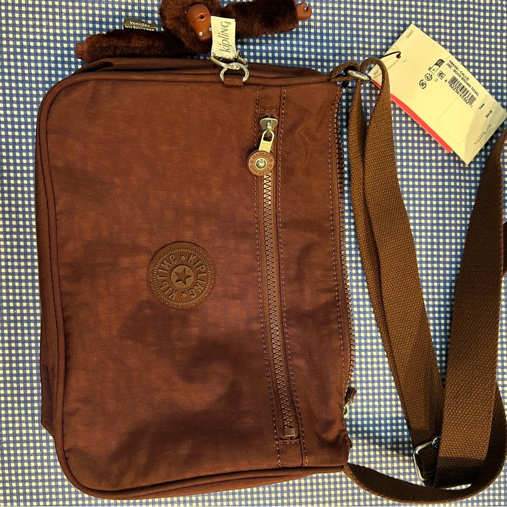 Kipling Maroon Small Messenger Bag NWT